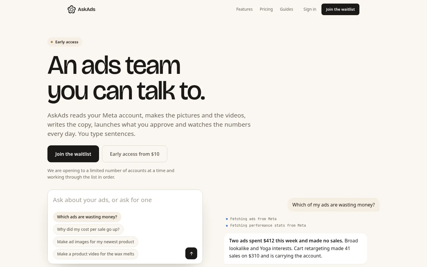 AskAds website