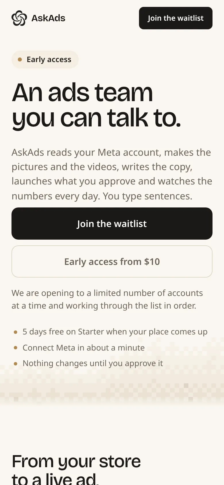 AskAds on mobile