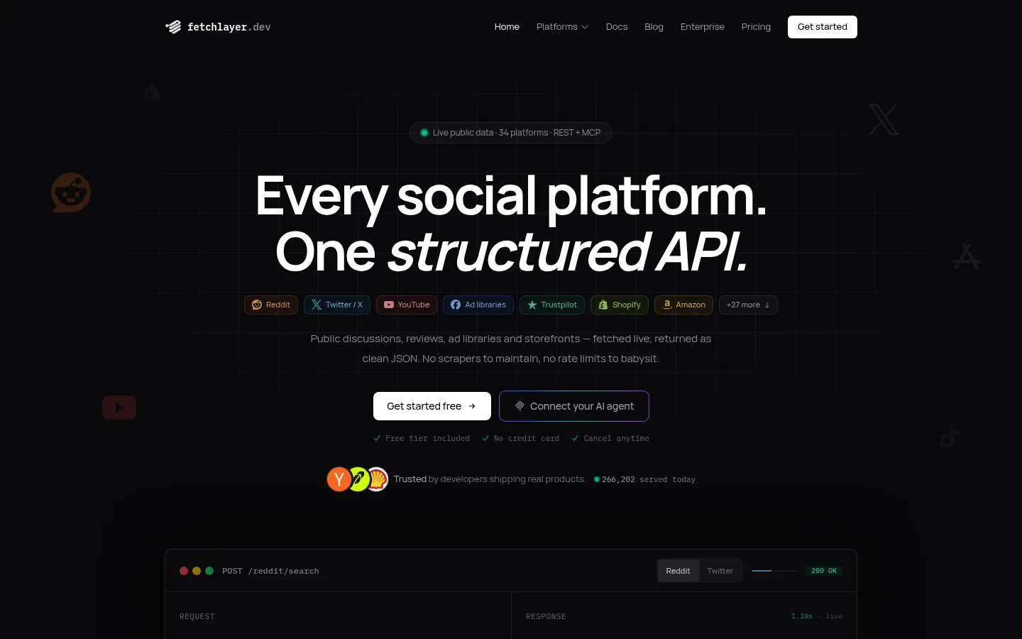 FetchLayer website