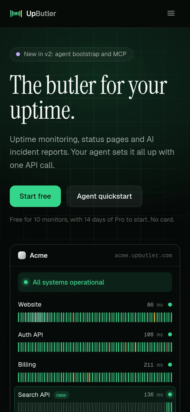 UpButler on mobile