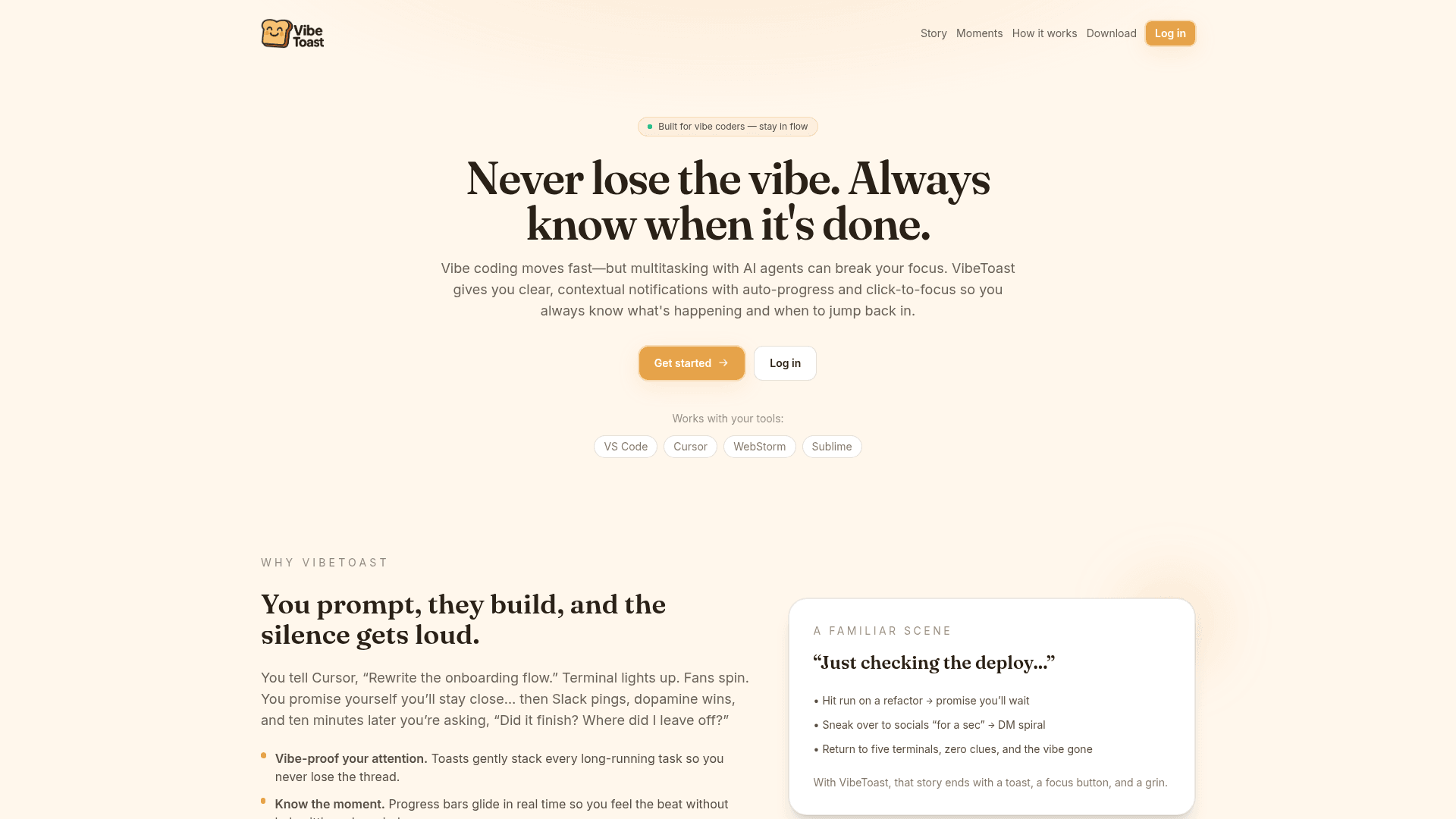 VibeToast.com screenshot